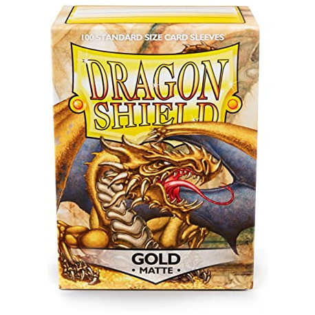 100 Protège cartes Dragon Shield Gold Matte
