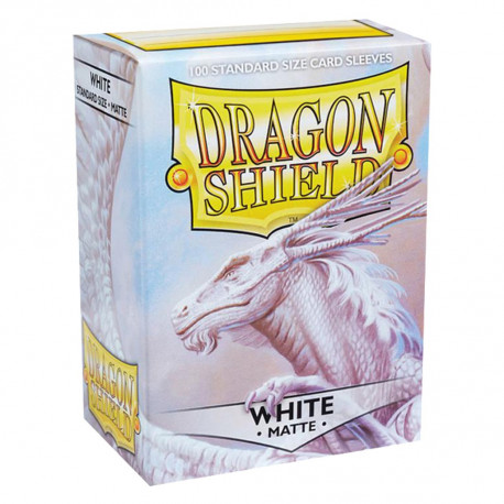 100 Protège cartes Dragon Shield White Matte