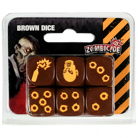 Zombicide : Set de dés marrons