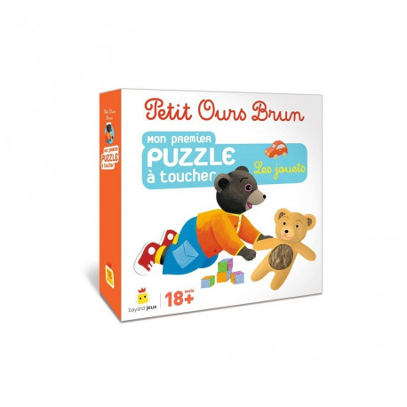 Petit Ours Brun - Mon Premier Puzzle à Toucher : Les Jouets