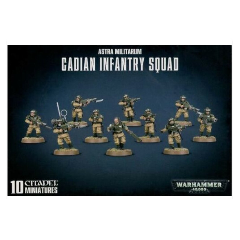 Warhammer 40,000 : Astra militarium - cadian infantry squad