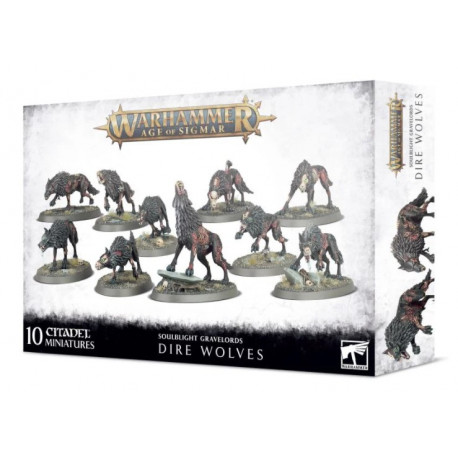 Warhammer Age of Sigmar : Soulblight Gravelords - Dire wolves