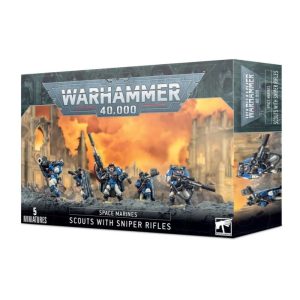 Warhammer 40,000 : Space Marines – Scouts with sniper rifles